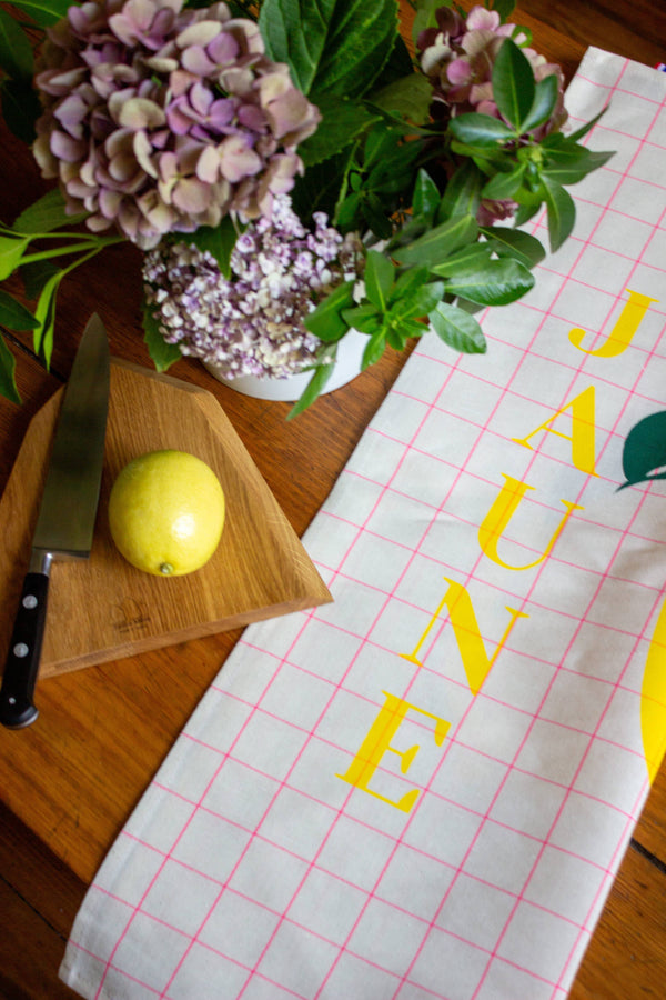 Strofinaccio giallo limone
