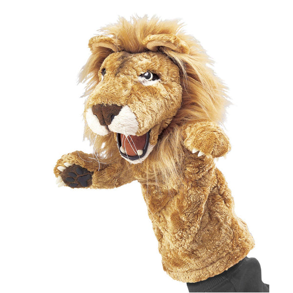 Marionnette à main Lion marionnette de scène 2562 / Lion Stage Puppet Folkmanis réaliste
