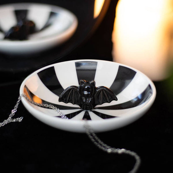 Plat à Bijoux Chauve-Souris Gothique