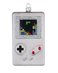 Adorno navideño consola portátil de cristal, 11,5 cm