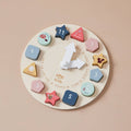 Puzzle con orologio in legno per bambini
