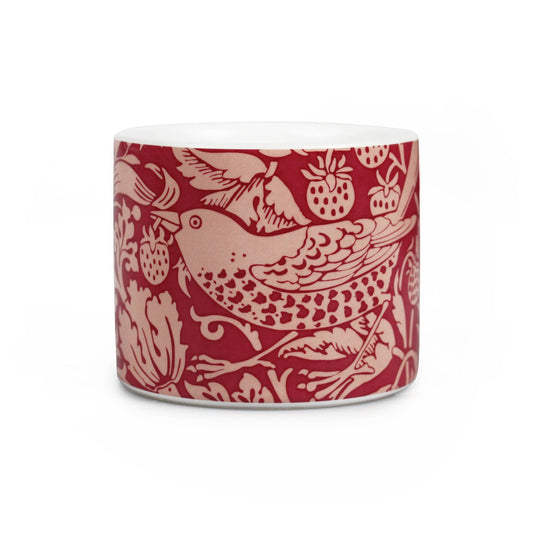 Maceta de cerámica con forma de frambuesa StrawberryThief de S William Morris