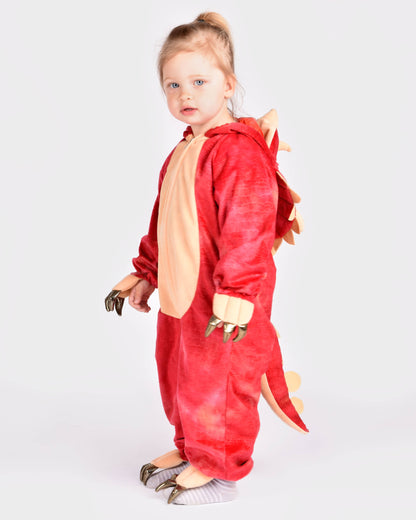 Combinaison dinosaure Tricératops pour enfants 4-6 ans (110-116 cm)