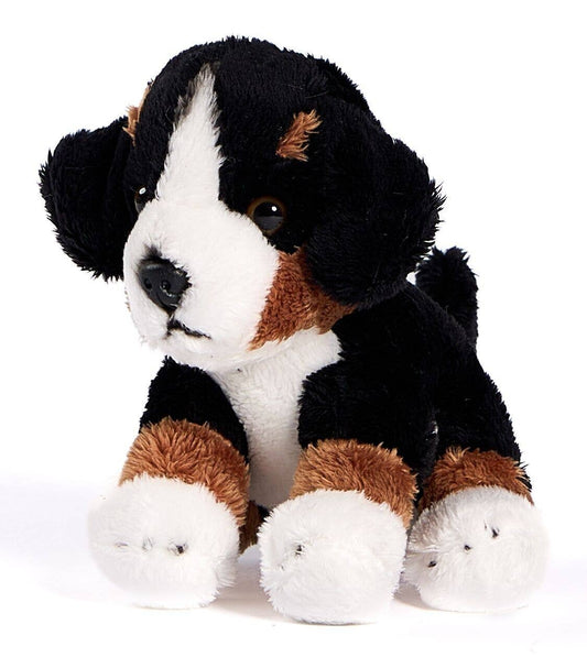 Peluche chiot Bouvier bernois assis
