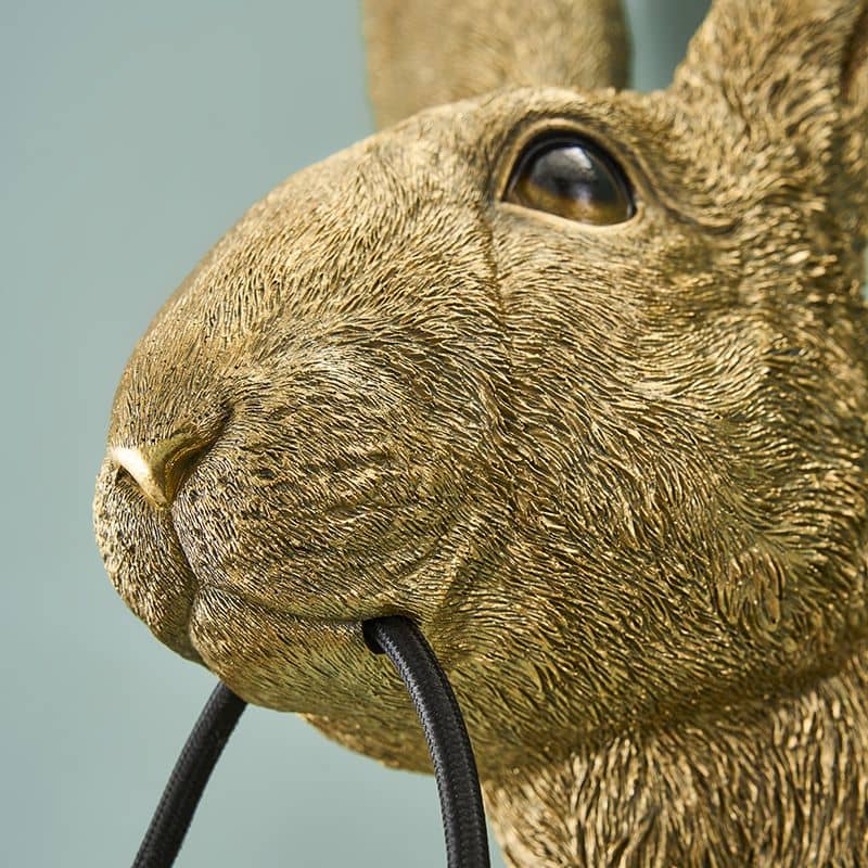 Hasi wall light, gold polyurethane resin, 22 x 19 x 46 cm