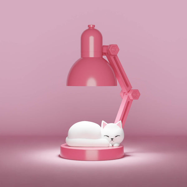 Candeeiro Noturna Mini Gato - Rosa