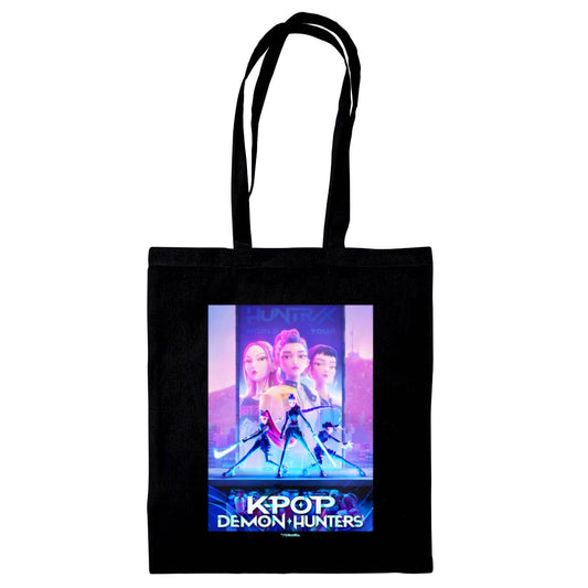 Tote bag noir K-POP Demon Hunters - Affiche principale