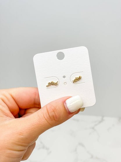 Boucles d'oreilles "Good Vibes"