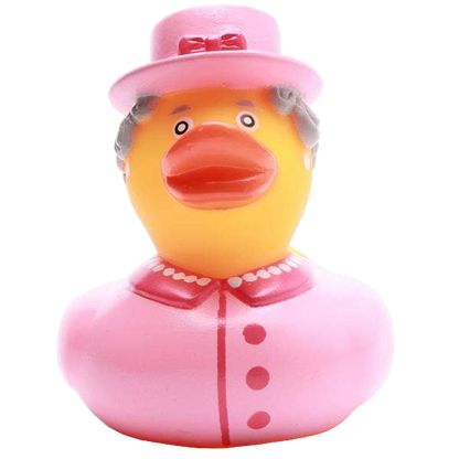 Pato de baño de la Reina Isabel II - rosa - patito de goma