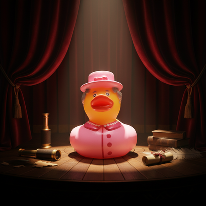 Pato de baño de la Reina Isabel II - rosa - patito de goma