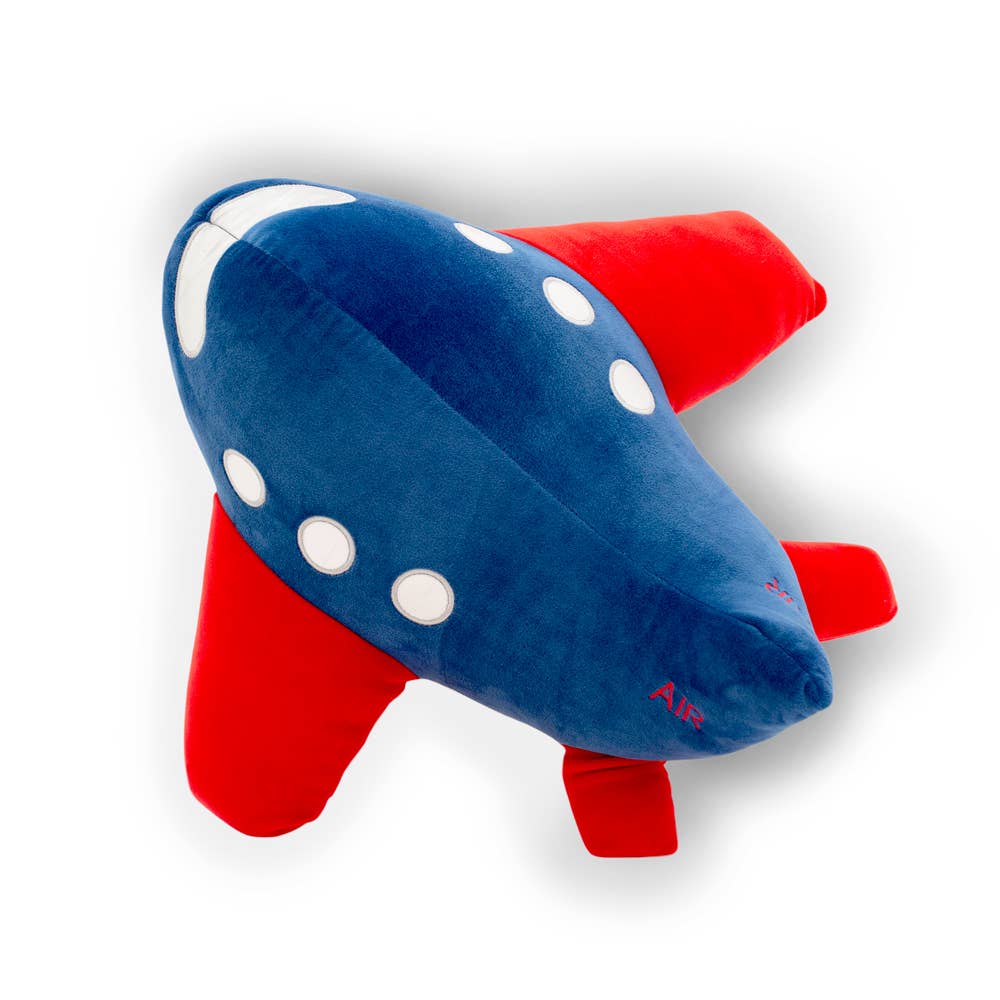 Cojín de peluche avión 40 cm