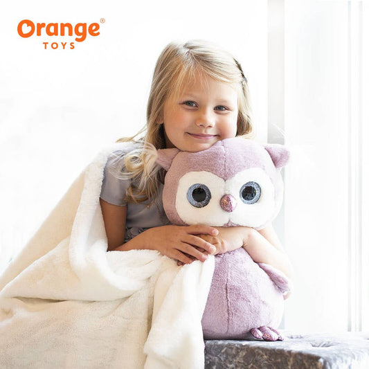 Peluche Fluffy el Búho Morado - 22 cm - 0+