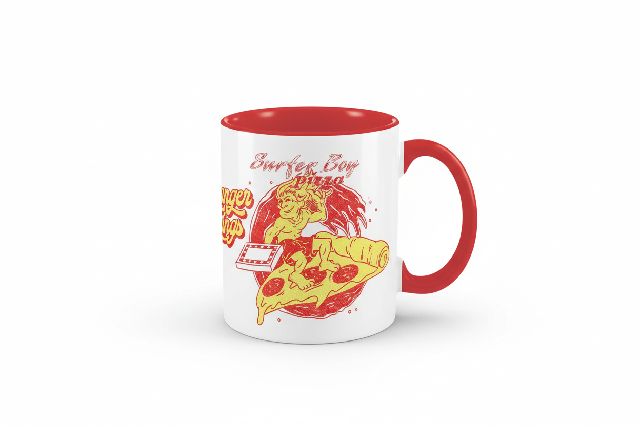 Taza Stranger Things 4 - Pizza Surfer Boy