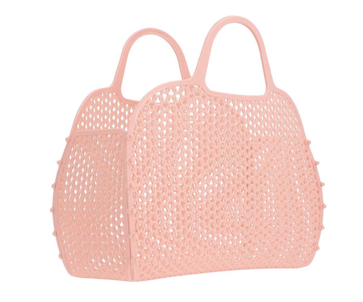 Bolso retro vintage de cuarzo rosa
