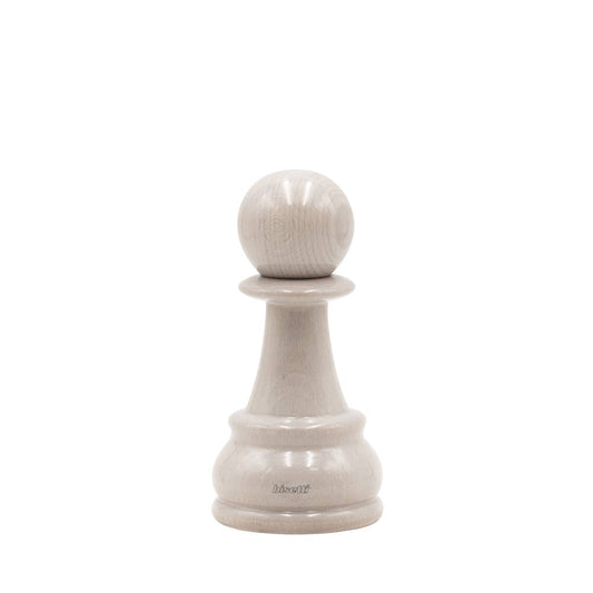 Moulin à épices «Chess» Pion en hêtre laqué blanc brillant