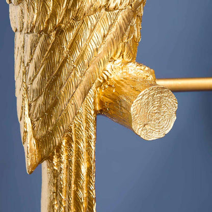 Applique Murale Perroquet Percy, Or/Turquoise