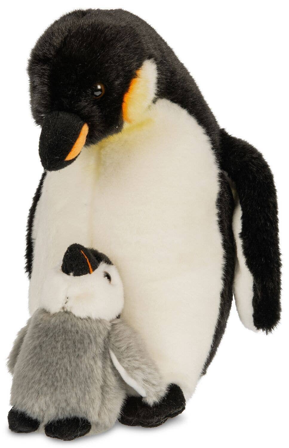 Pingüino emperador con cría - 26 cm (altura) - peluche