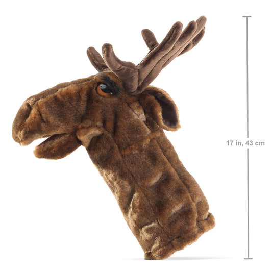 Marionnette à main Moose for the Puppet Stage/Moose Stage Puppet 3201 Folkmanis réaliste