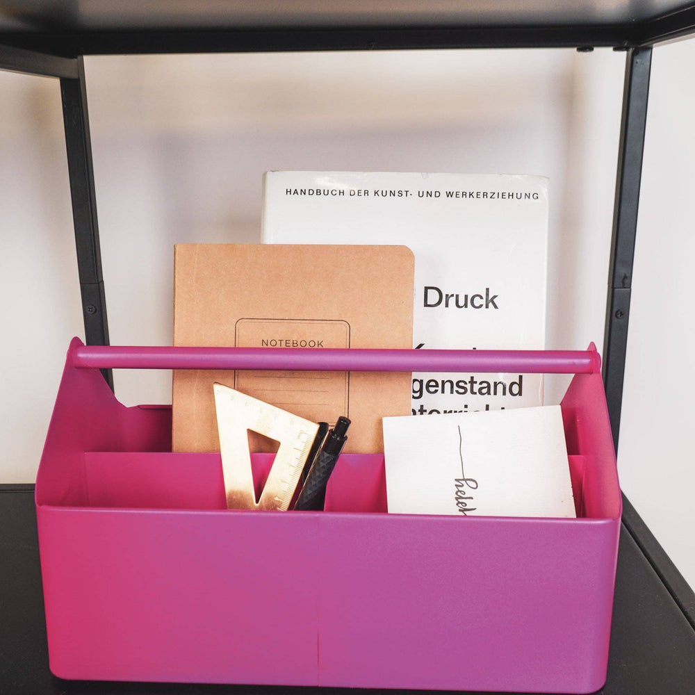 Boîte de Rangement - Organisateur - Métal - Rose - 30x17x17cm