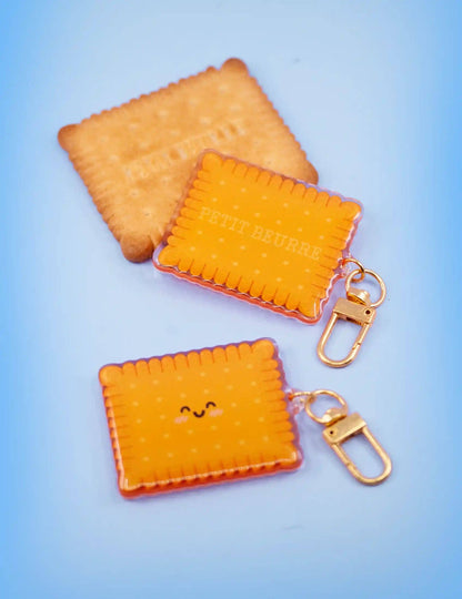 Porte-clés acrylique – Petit beurre biscuit classique français | Joanna Behar – vue 1
