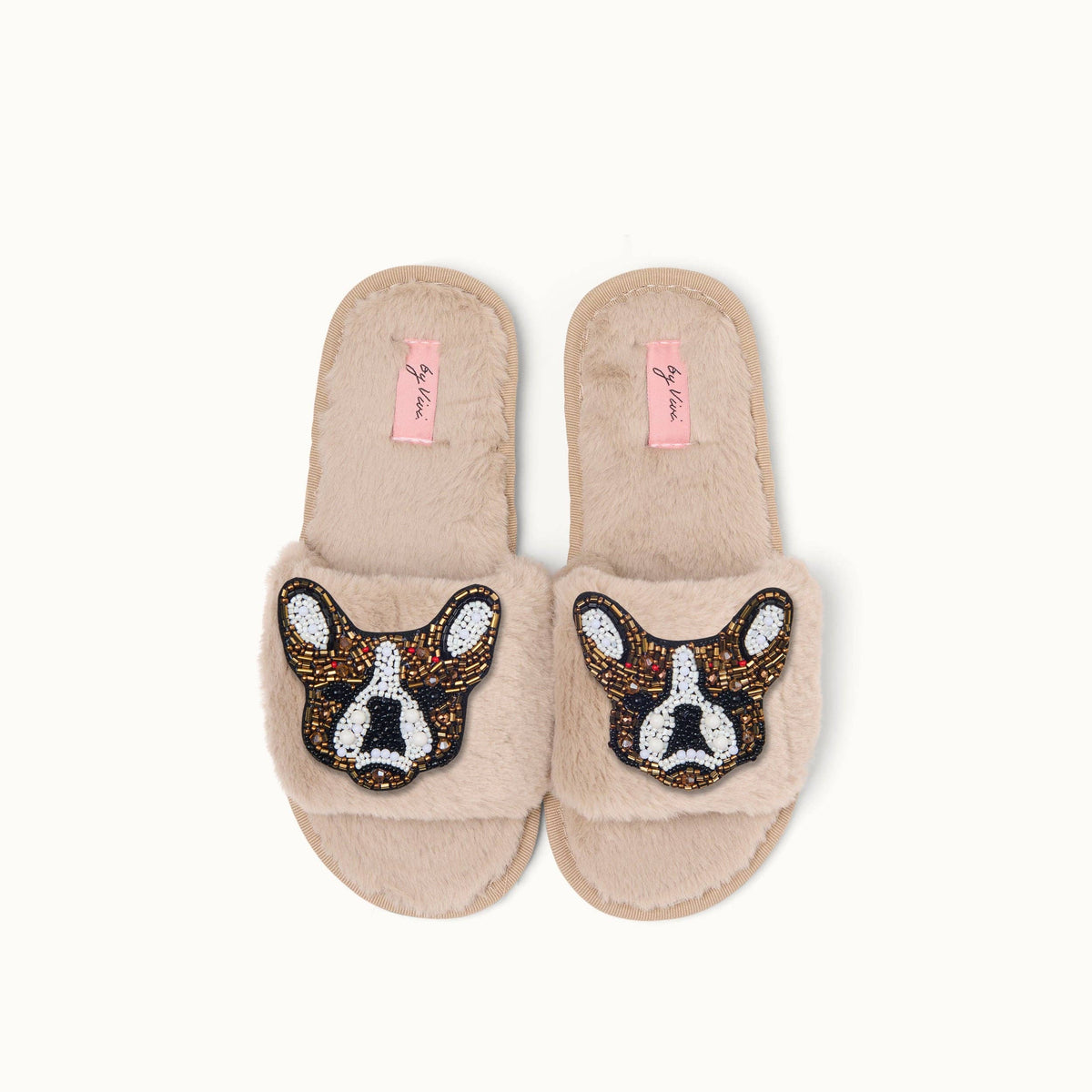 Paire de Broches pour Chaussons - Bouledogue Français