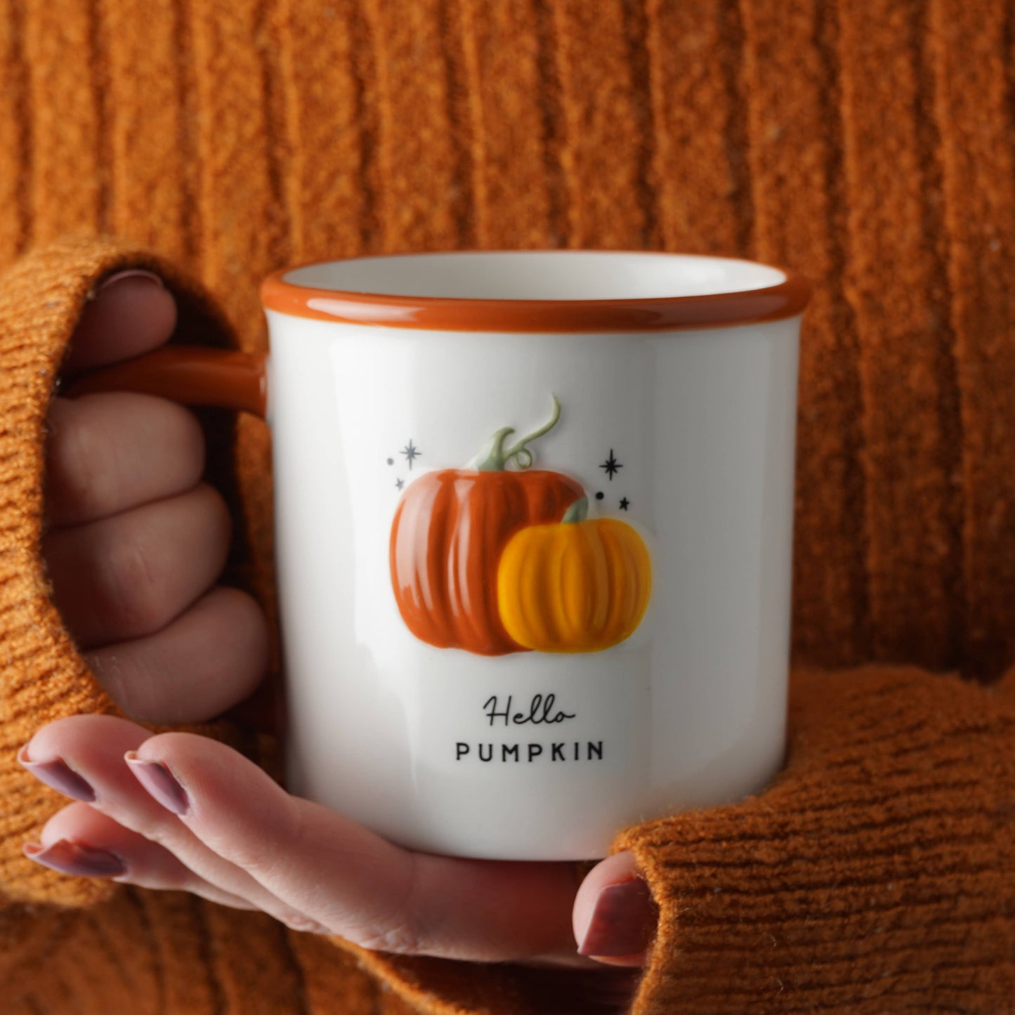 “Hello Pumpkin” Pumpkin Mug