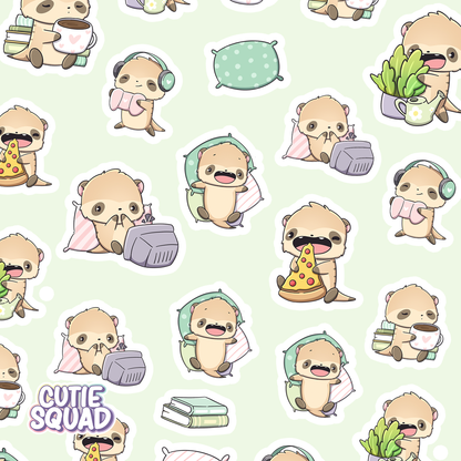 Meerkats at Rest | Sticker Sheet