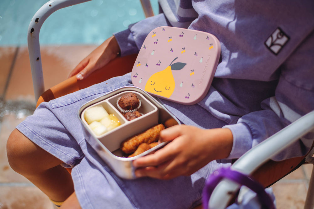 Lunch Box in acciaio inox con scomparti per bambini - Bassotto