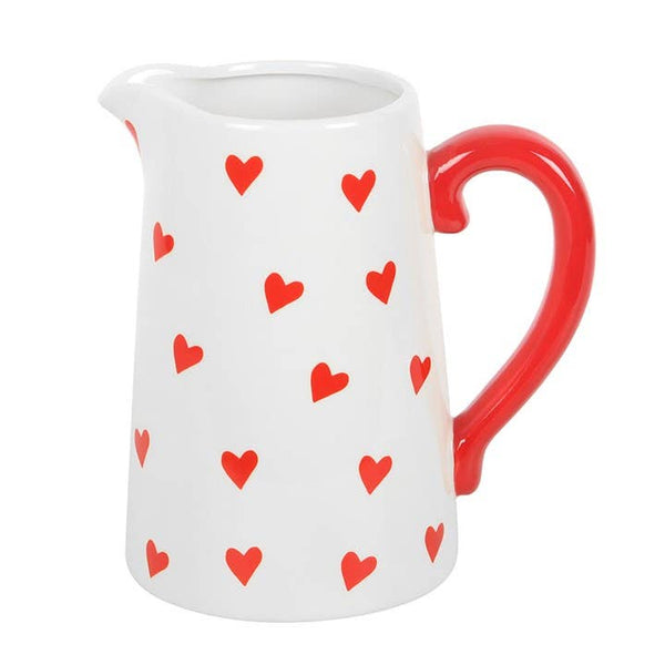 Carafe en Céramique Imprimé Cœurs