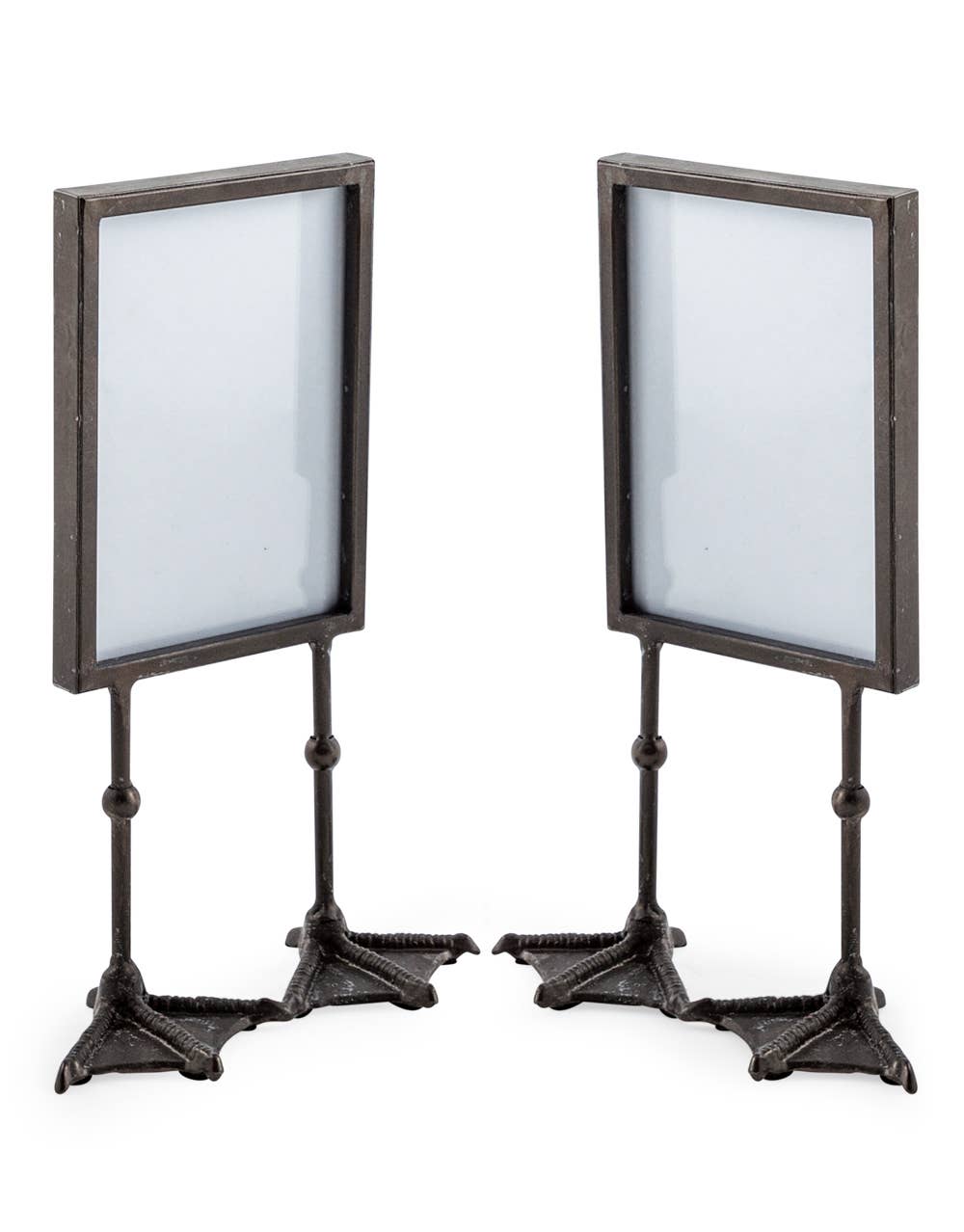 Pair of black duck feet portrait photo frames