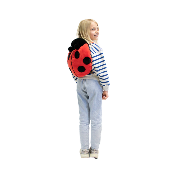 Sac à dos peluche enfant coccinelle - Wild & Soft