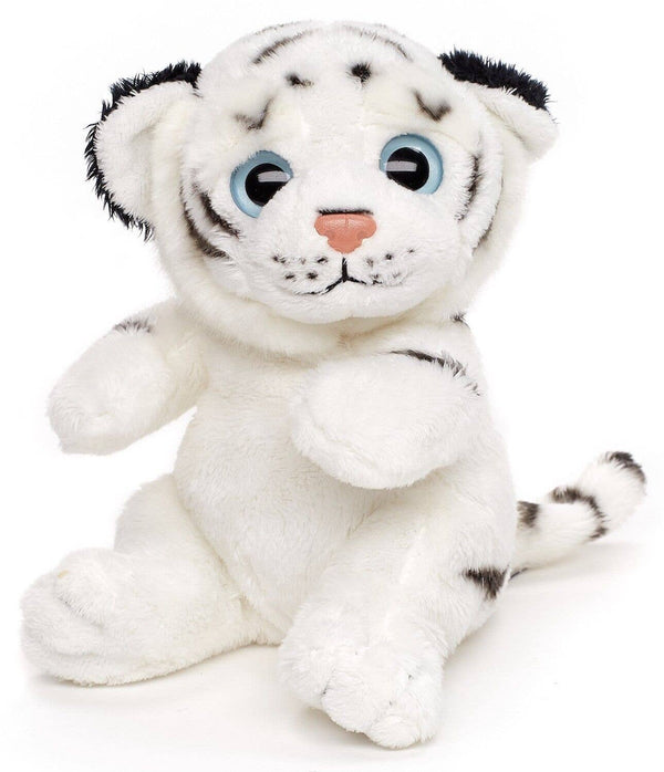 Peluche tigre blanc - 16 cm (hauteur) - peluche Uni Toys