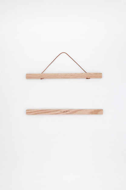 Oak Wooden Magnetic Hanger for posters