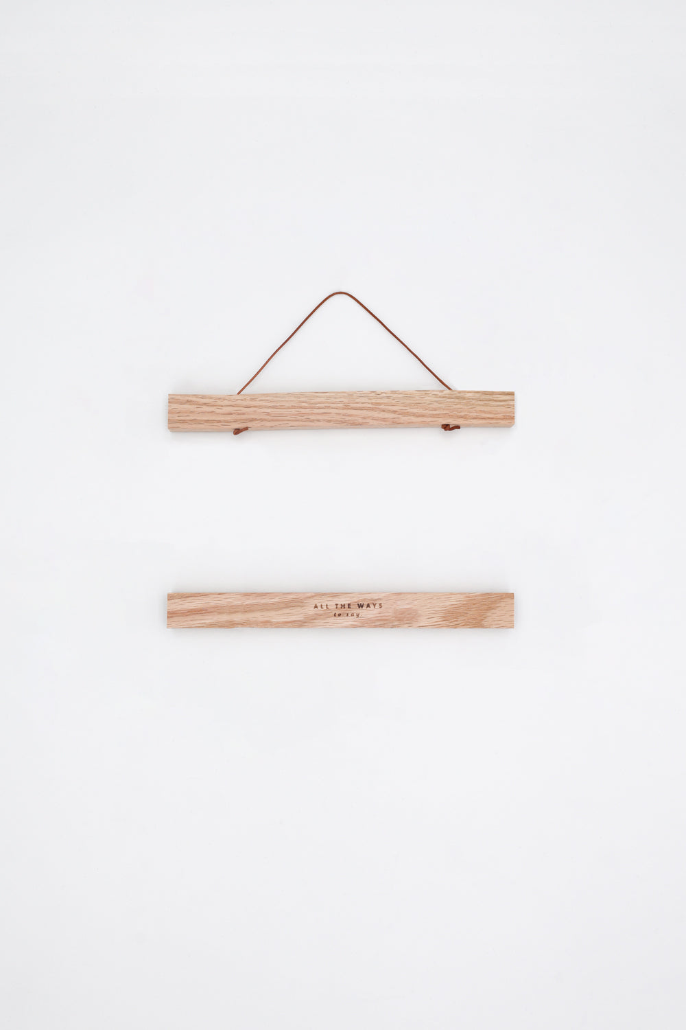 Oak Wooden Magnetic Hanger for posters