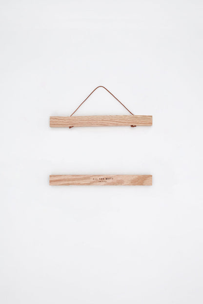Oak Wooden Magnetic Hanger for posters
