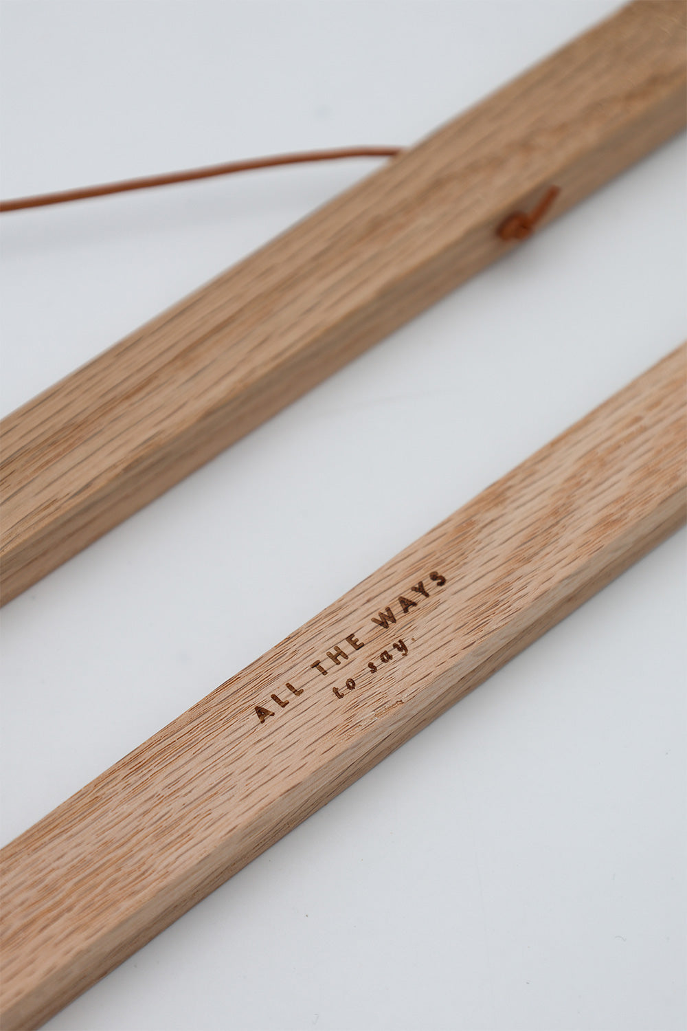 Oak Wooden Magnetic Hanger for posters