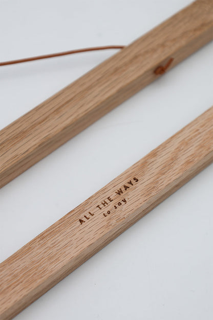 Oak Wooden Magnetic Hanger for posters