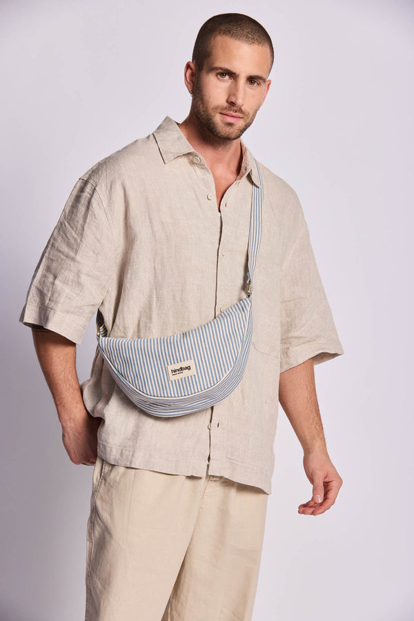 Sac Banane Andrea Rayures bleu