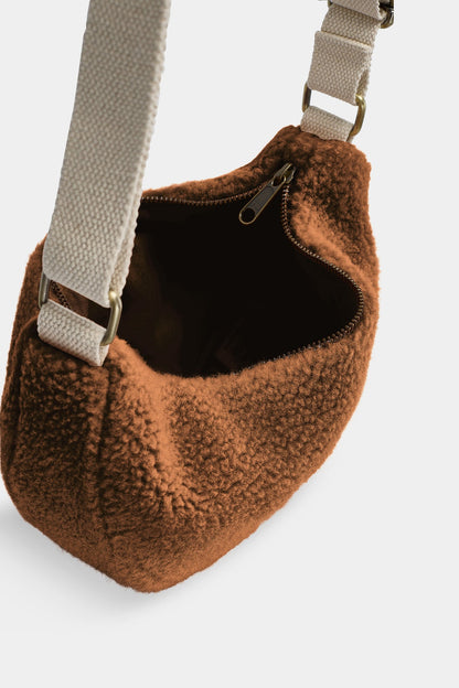 Sac banane Andrea Teddy Brun