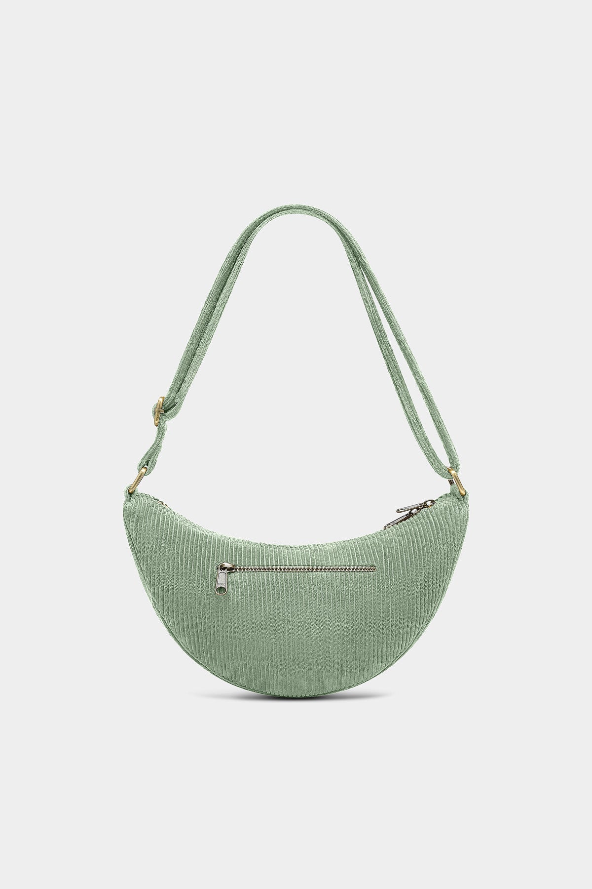 Sac banane Andrea Velours Vert d'eau