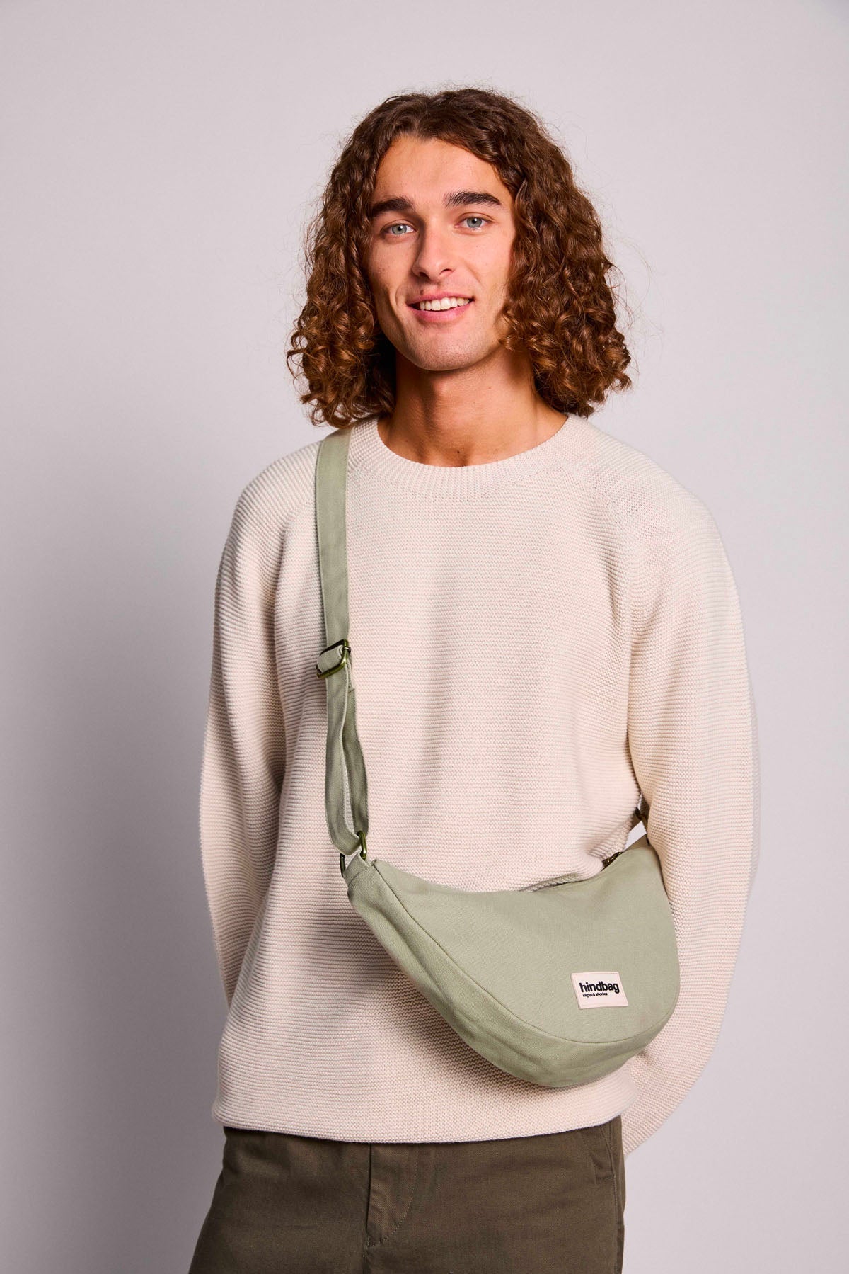 Sac banane Andrea Vert argile