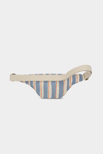Sac banane Olivia Rayures orange et bleu