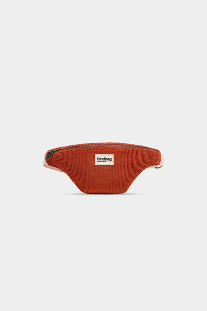 Sac banane Olivia Velours Brique