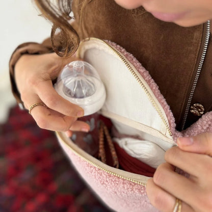 Plátano cambiante y esponjoso de color rosa