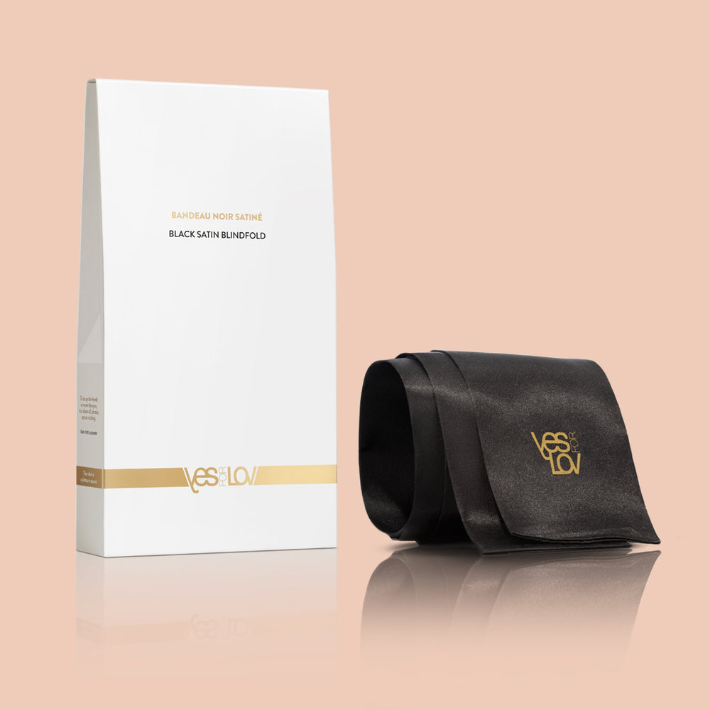 COFFRET BANDEAU EN SATIN NOIR