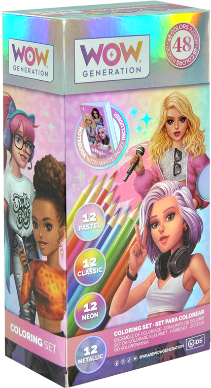 Set de 48 lápices de colores y libreta