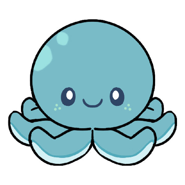 Mini Peluche Squishable – Bébé Pieuvre Bleue
