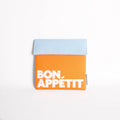 Vlekbestendig oranje lunchtasje “Bon Appétit”