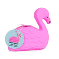Porta-moedas em silicone com flamingo rosa