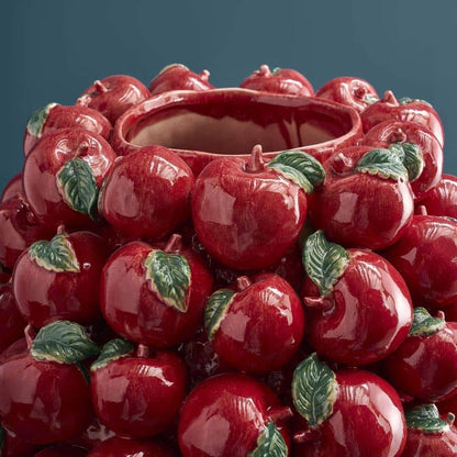 Jarrón de manzana, gres rojo, 42 x 42 x 32 cm